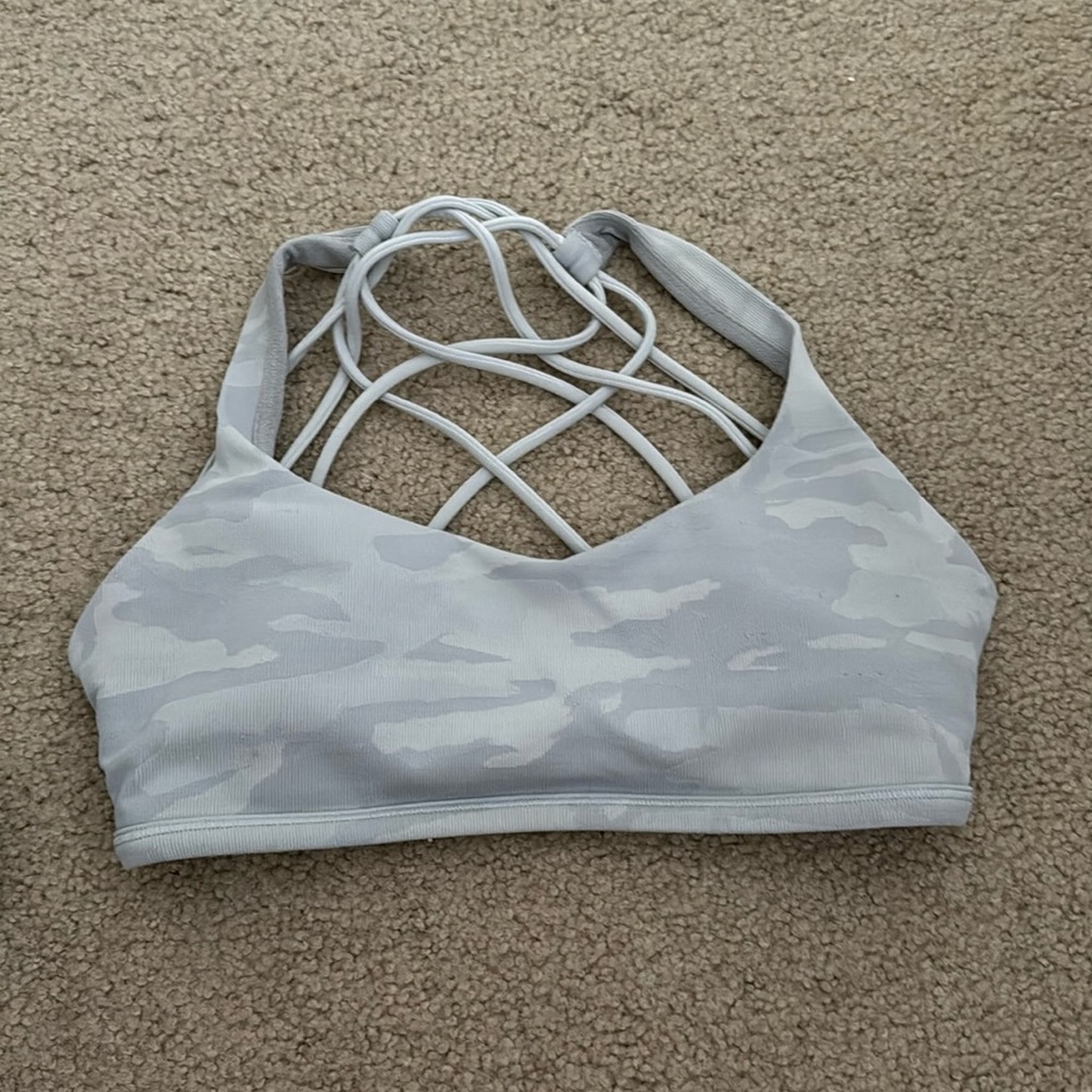 Lululemon racer back camo bra